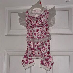Heart Print Pet Outfit